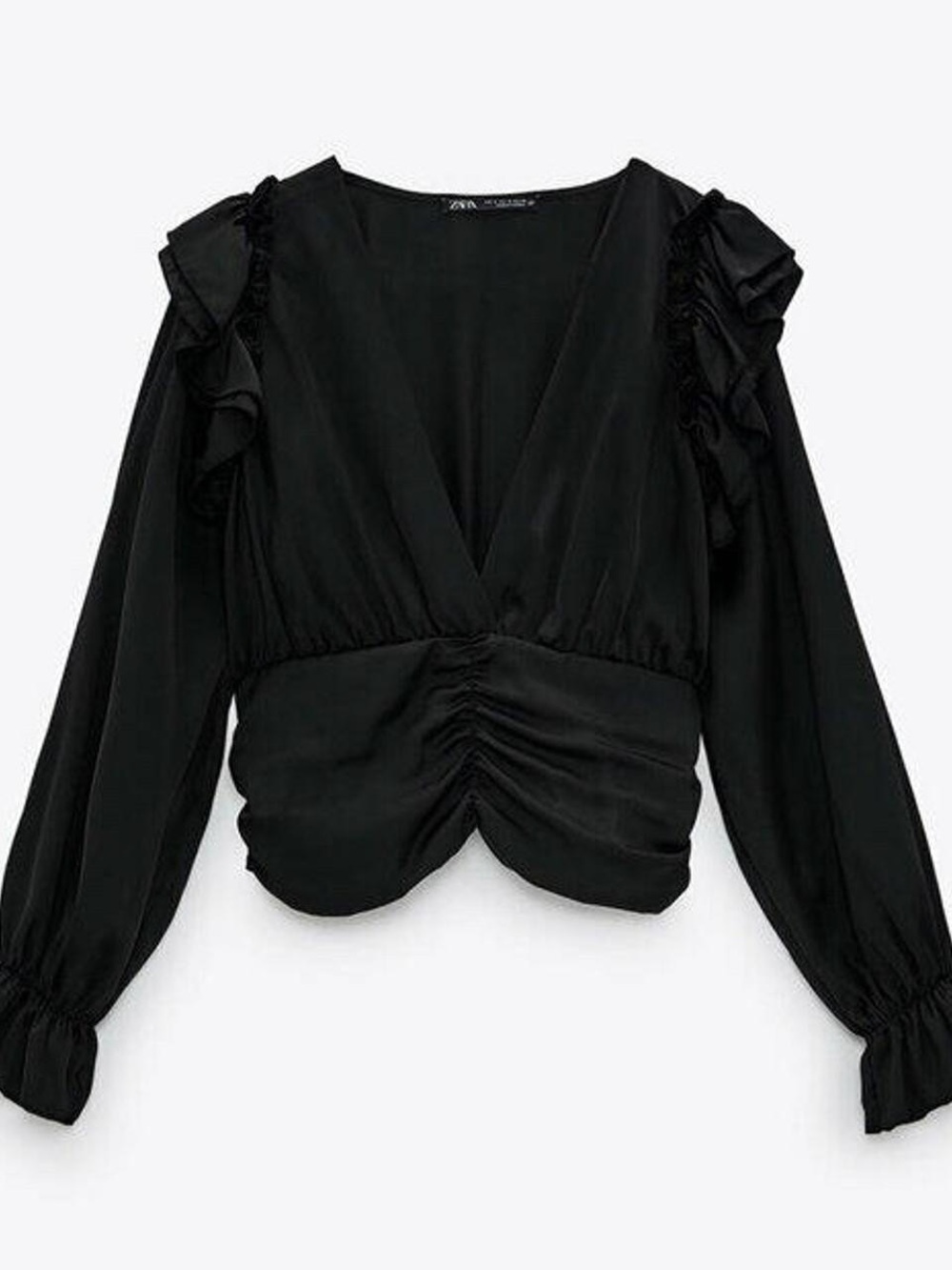 Zara Black Blouse - size small